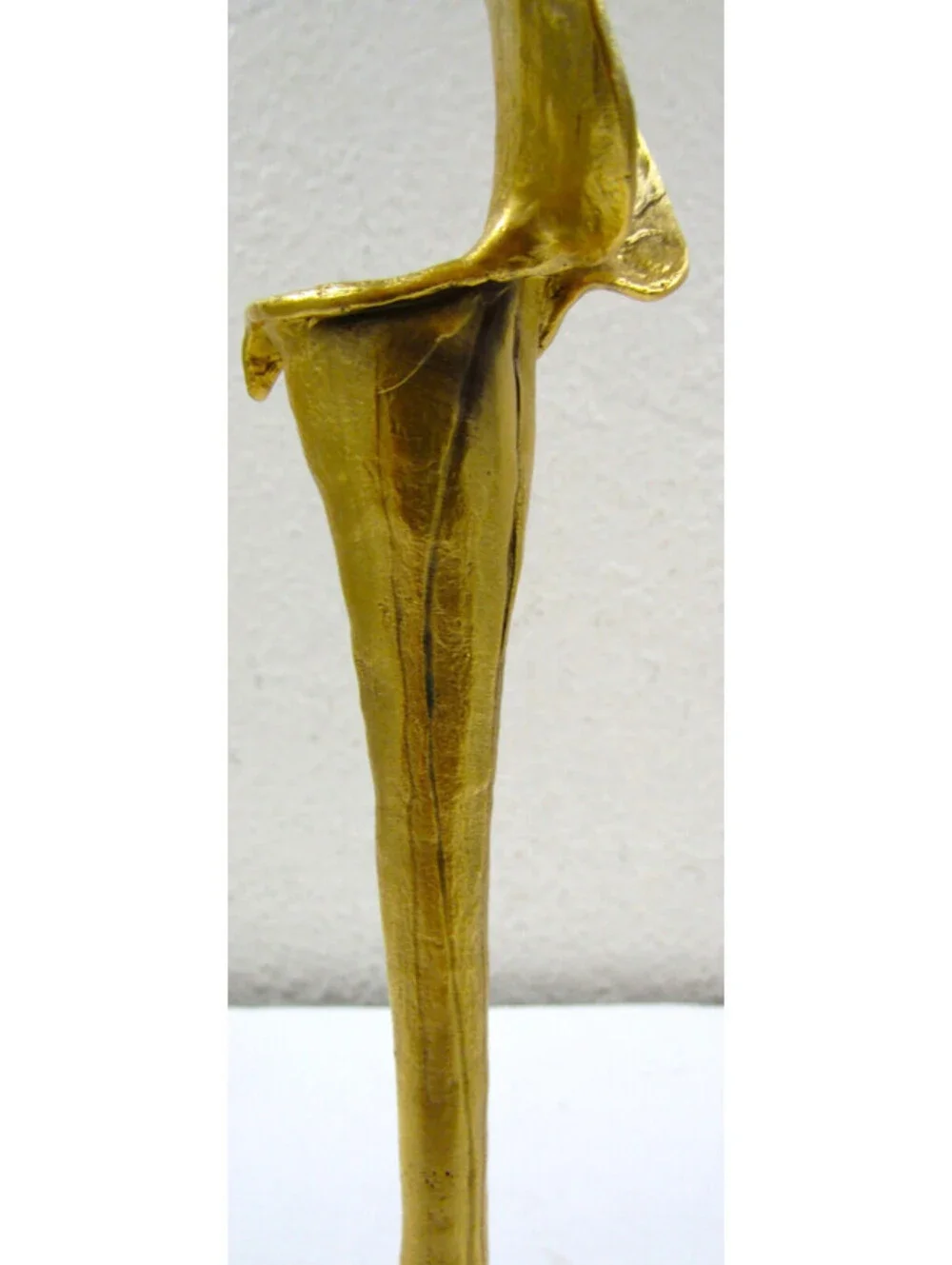 Pair Art Nouveau German Cast Brass Calla Lily Candlesticks attr. Richard Müller